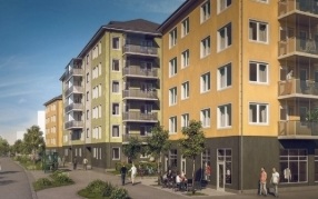Bild 1. Lägenhet, Kantorsgatan, Uppsala 