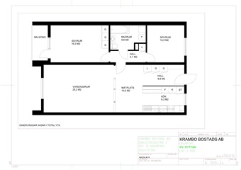 Bild 1. Lägenhet, Torggatan, Kramfors 