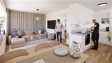 Bild 1. Lägenhet, Skeppsbrogatan, Luleå 