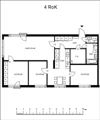 Bild 1. Lägenhet, Mariebergsvägen, Gammelstad 