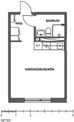 Bild 1. Lägenhet, Vänortsvägen, Luleå 