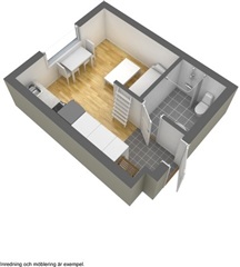 Bild 5. Lägenhet, Flöjtgatan, Karlstad 