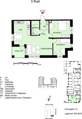 Bild 1. Lägenhet, Kyrkogatan, Luleå 