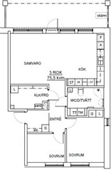 Photo 1. Apartment, Kompanivägen, Hässleholm 