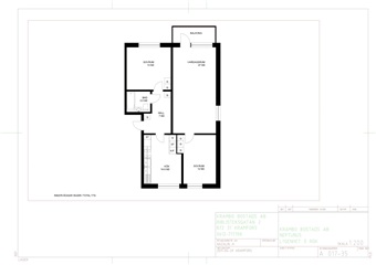 Bild 1. Lägenhet, Edlingsgatan, Kramfors 