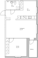 Photo 1. Apartment, östra järnvägsgatan, Vännäs 