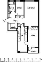 Bild 1. Lägenhet, Stengatan, Luleå 