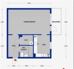 Photo 1. Room, Poppelvägen, Vänersborg 