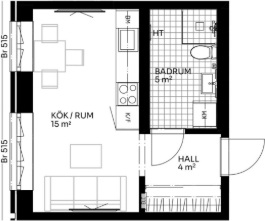Photo 1. Room, Sylvangatan, Solna 