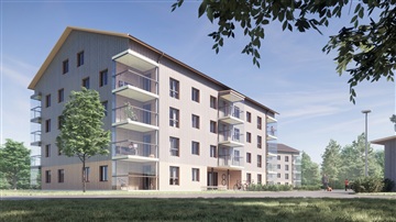 Bild 1. Lägenhet, Prästgatan, Vännäs 