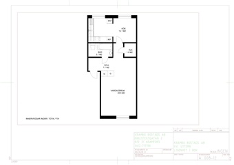 Bild 1. Lägenhet, Hällgumsgatan, Kramfors 