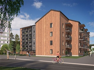 Bild 1. Lägenhet, Dirigentvägen, Skellefteå 