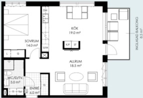 Photo 1. Apartment, Sanatorieskogen, Örebro 