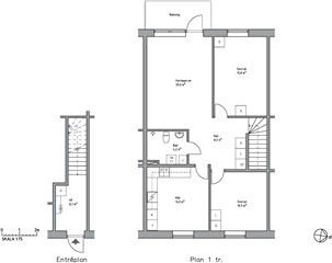 Bild 1. Lägenhet, storgatan, Vännäs 