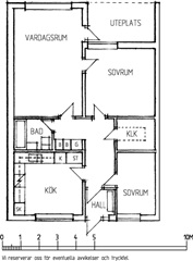 Bild 1. Lägenhet, Allegatan, Höganäs 