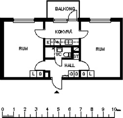 Photo 1. Apartment, professorsvägen, Luleå 