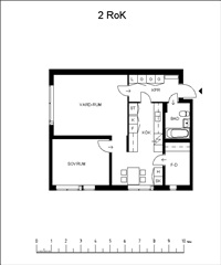 Bild 1. Lägenhet, Mariebergsvägen, Gammelstad 