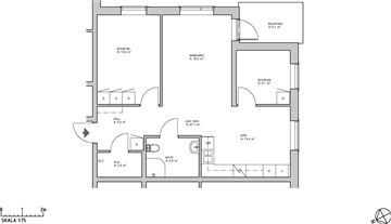 Photo 1. Apartment, Prästgatan, Vännäs 