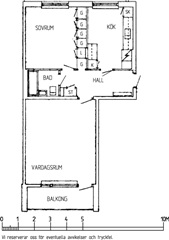 Bild 1. Lägenhet, Hjalmars Väg, Höganäs 