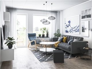 Bild 1. Lägenhet, Fjärilsvägen, Märsta 