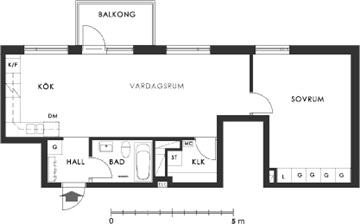 Photo 1. Apartment, repslagargatan, Luleå 