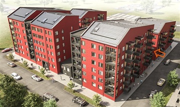 Bild 2. Lägenhet, Öster Mälarstrands Allé, Västerås 