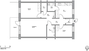 Photo 1. Apartment, storgatan, Vännäs 