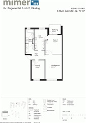 Bild 5. Lägenhet, Regementsgatan, Västerås 