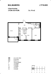 Bild 3. Lägenhet, säbygatan, Västerås 