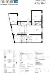 Bild 3. Lägenhet, Öster Mälarstrands Allé, Västerås 