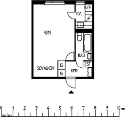 Photo 1. Apartment, Residensgatan, Luleå 