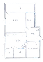 Bild 7. Lägenhet, Väderstadsvägen, Boxholm 