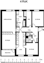 Bild 1. Lägenhet, tunastigen, Luleå 