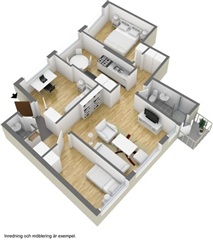 Bild 1. Lägenhet, Köldgatan, Göteborg 