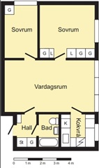 Photo 2. Room, Björnkärrsgatan, Linköping 