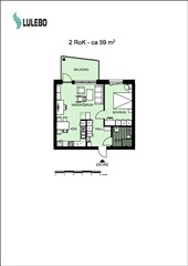 Bild 1. Lägenhet, Producentvägen, Luleå 