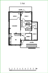 Bild 1. Lägenhet, Valörvägen, Luleå 