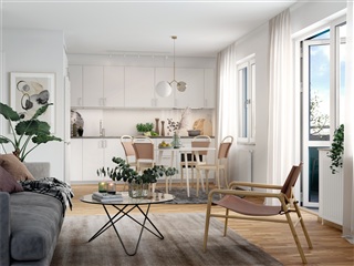 Bild 1. Lägenhet, Babordsgatan, Västerås 