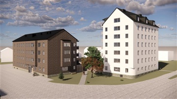 Bild 1. Lägenhet, Lagmansgatan, Umeå 