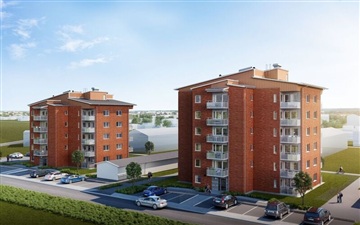 Bild 1. Lägenhet, Lergatan, Höganäs 