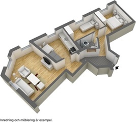 Bild 1. Lägenhet, Sturegatan, Helsingborg 