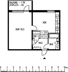 Photo 1. Apartment, Abborrgränd, Luleå 