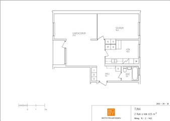 Bild 1. Lägenhet, Boställsvägen, Tumba 