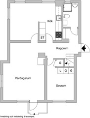 Photo 1. Apartment, Odalvägen, Halmstad 