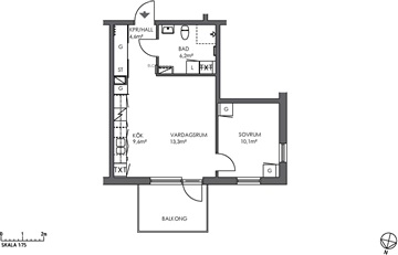 Photo 1. Apartment, Liljas Väg, Vännäs 