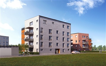 Bild 1. Lägenhet, Fotbollsgatan, Höganäs 