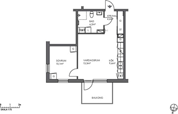 Photo 1. Apartment, Liljas Väg, Vännäs 