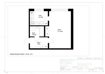 Photo 1. Apartment, Hällgumsgatan, Kramfors 
