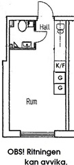 Photo 3. Apartment, Kyrkogårdsgatan, Borås 