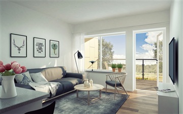 Bild 1. Lägenhet, Strömgatan, Ljungby 